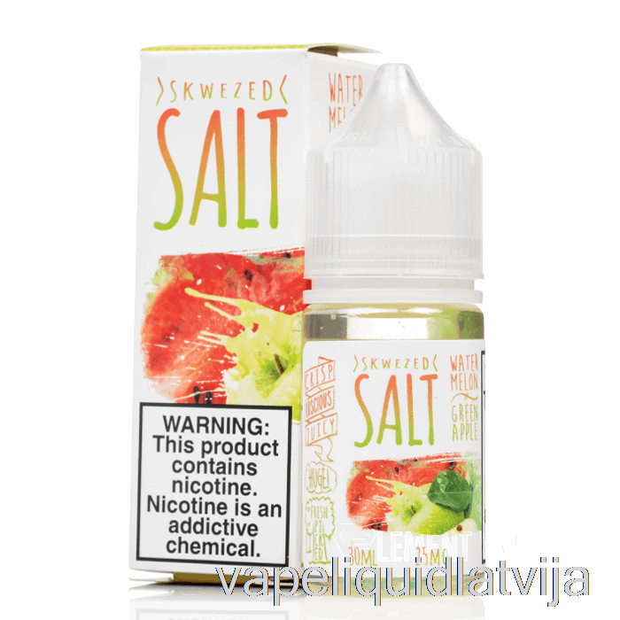 Arbūzs Zaļš ābols - Skwezed Salts - 30ml 25mg Vape šķidrums